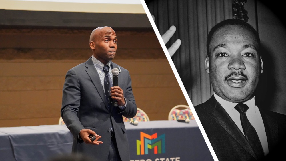 Yohuru Williams and Dr King collage