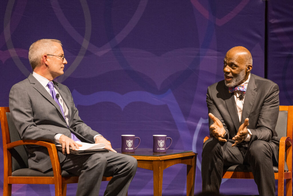 Rob Vischer and Justice Alan Page.