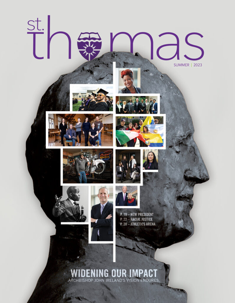 Summer 2023 St. Thomas Magazine cover.