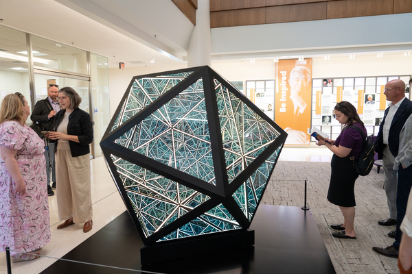 Icosahedron sculpture