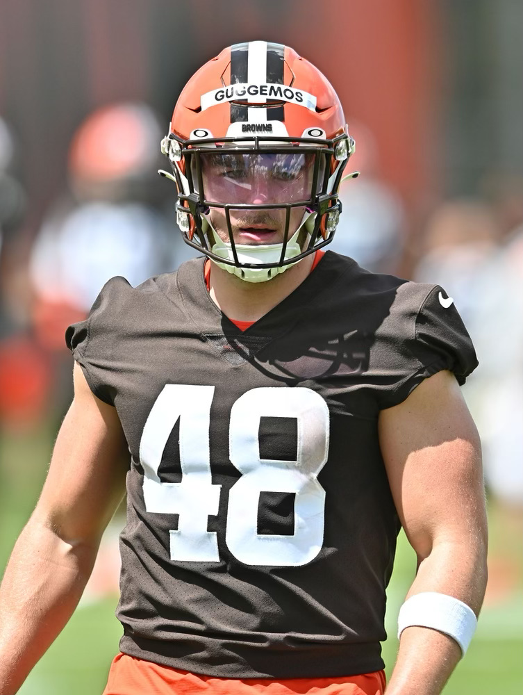 Nick Guggemos on the field with the Cincinnati Bengals.