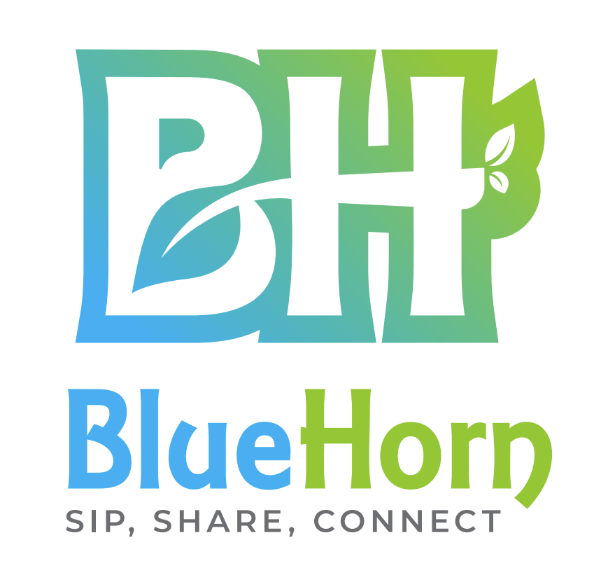 BlueHorn Tea logo.