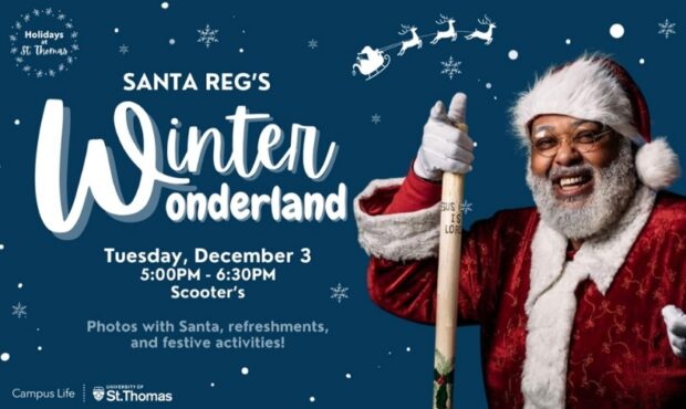 Promotional image for Santa Reg's Winter Wonderland event