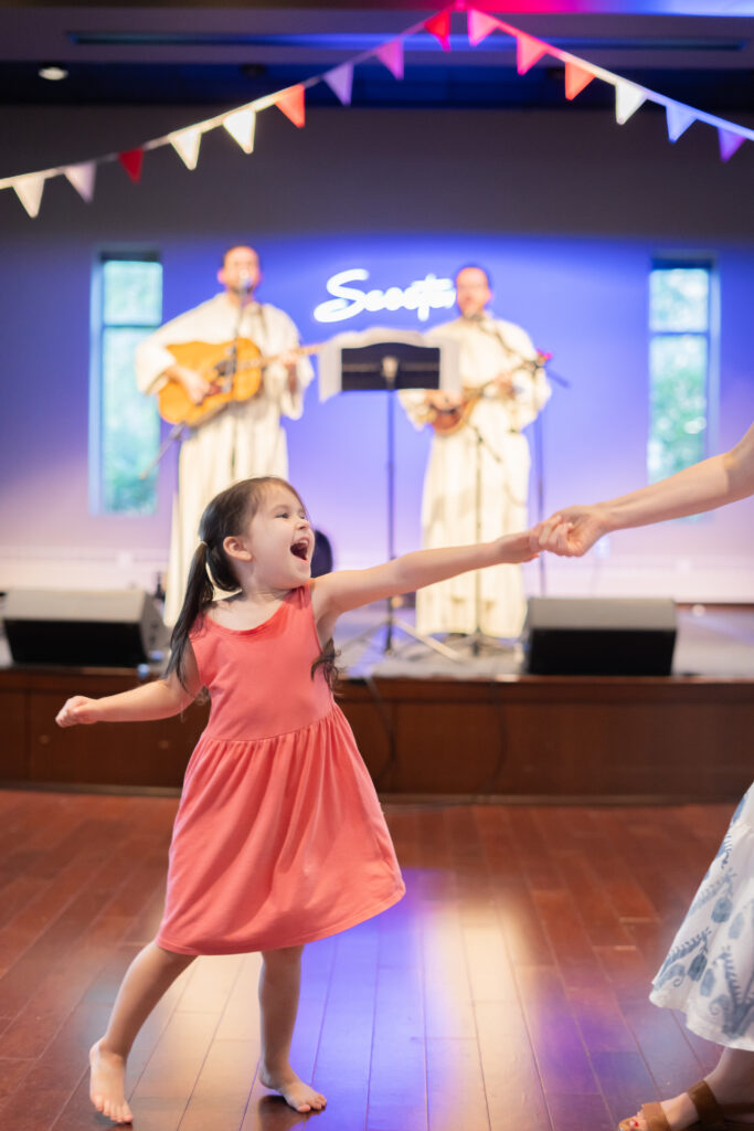 Child dancing. 