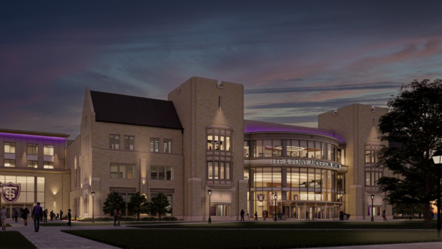 Lee and Penny Anderson Arena exterior rendering