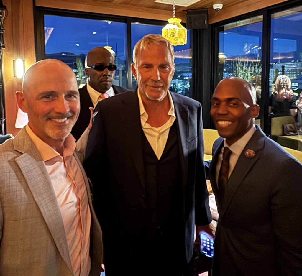 Yohuru Williams with actor Kevin Costner