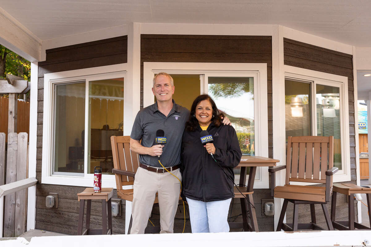 Rob Vischer with Vineeta Sawkar at Minnesota State Fair.