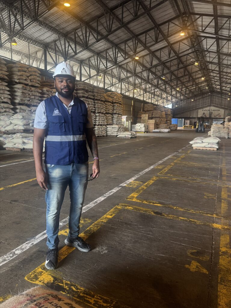 Chuck Primas at coffee plant