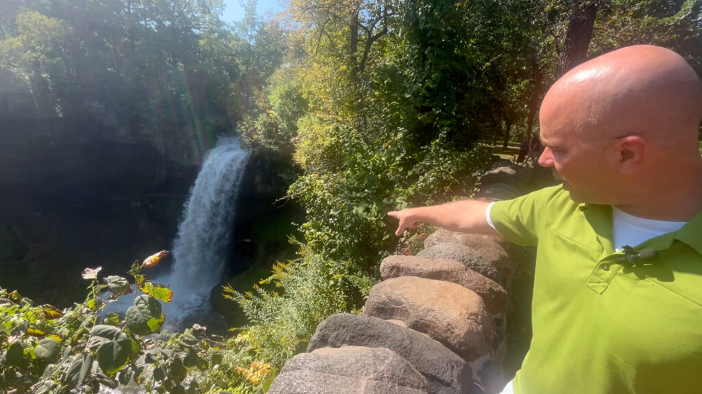 John Abraham at Minnehaha Falls
