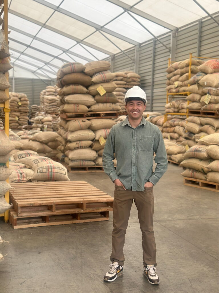 Kellen Bergs at coffee plant