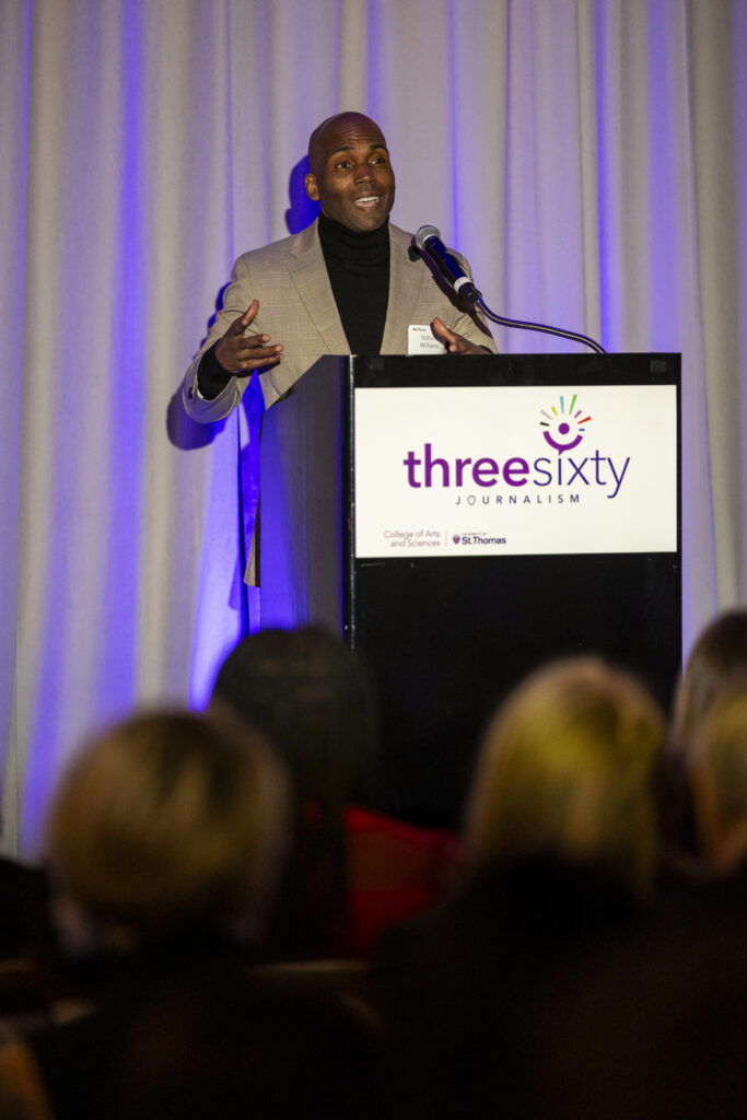 Yohuru Williams speaks at the ThreeSixty Journalism