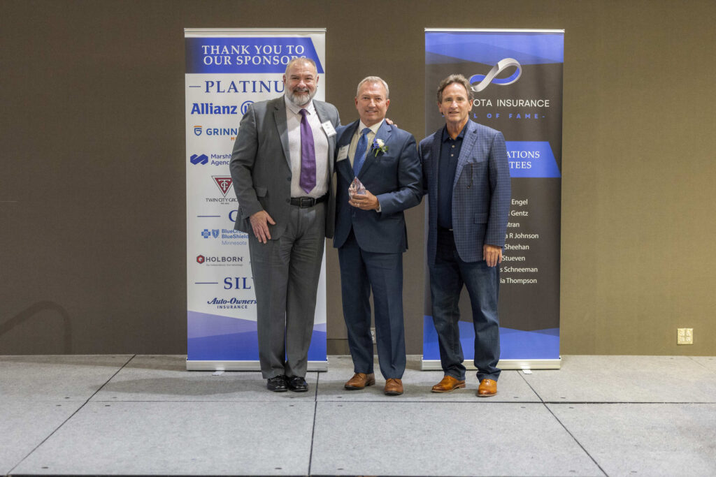 Bill Jeatran posing with Dan Riley and Bill Ryan