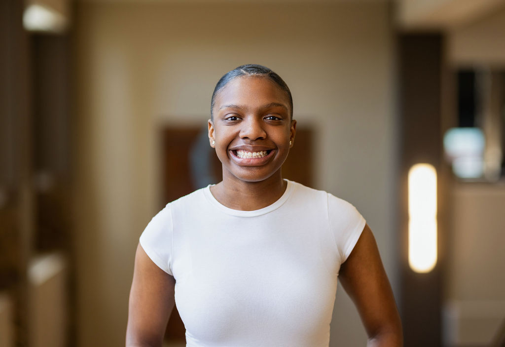 St. Thomas student Ariah Crosby smiling at camera in headshot
