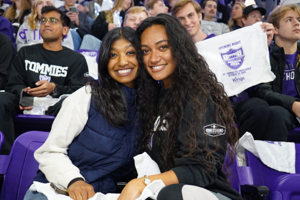 Two Tommie Fans photo op
