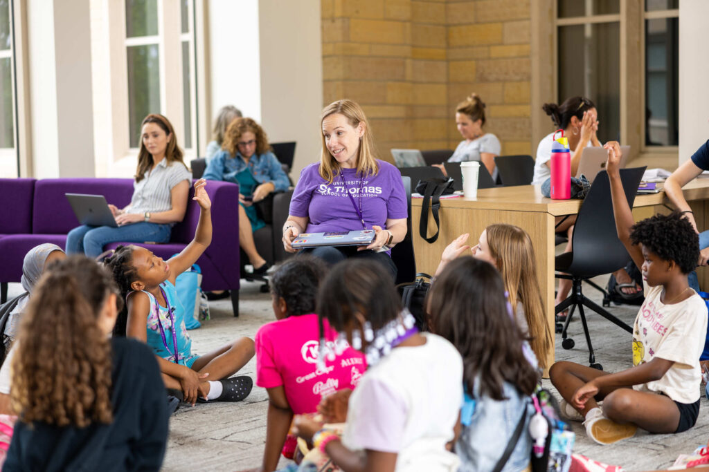 Students participating in the Maxfield Elementary summer camp at St. Thomas - 2024