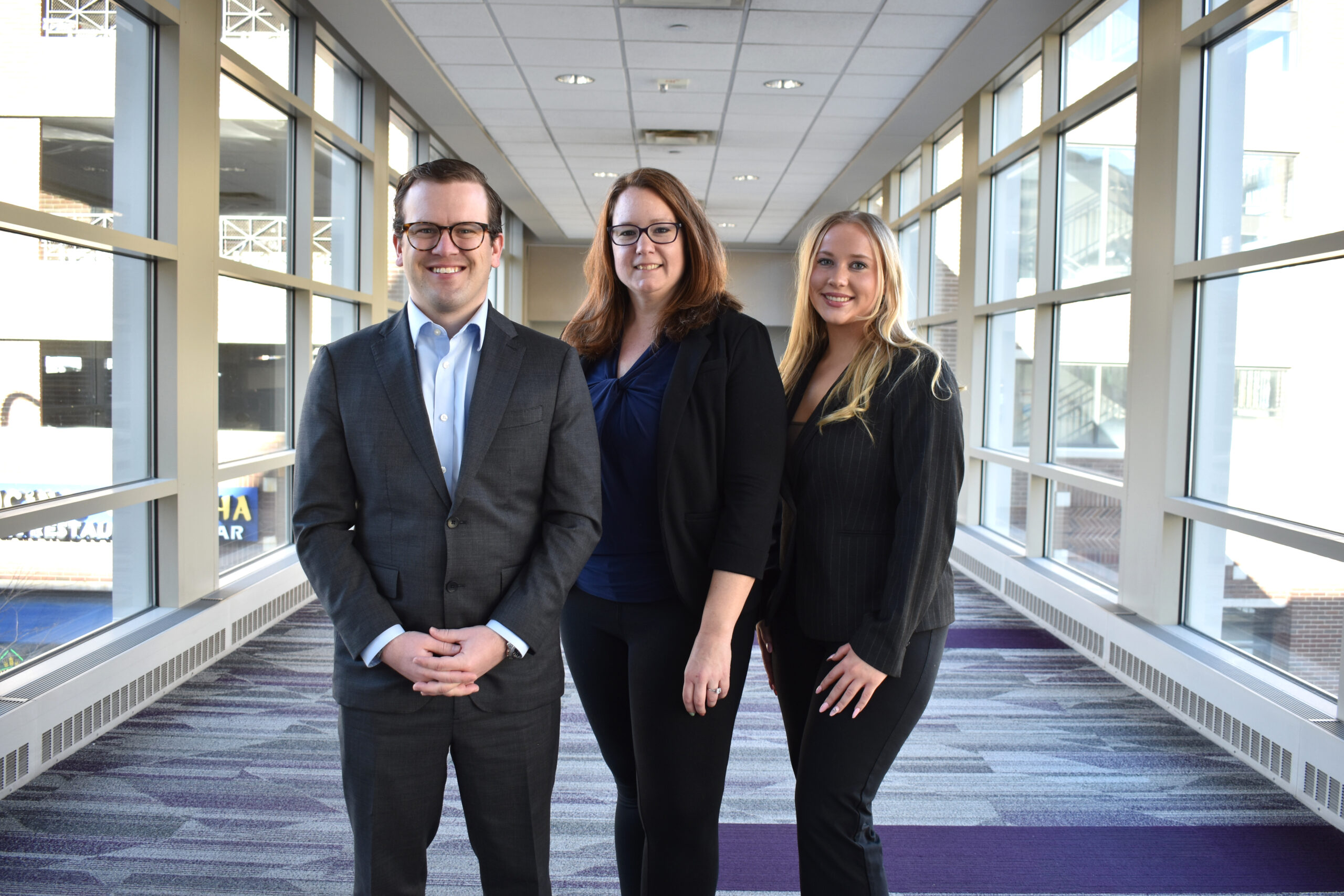 Stephen Middlebrook, Elaina Duclos and Lillian Roubinek (from left to right)