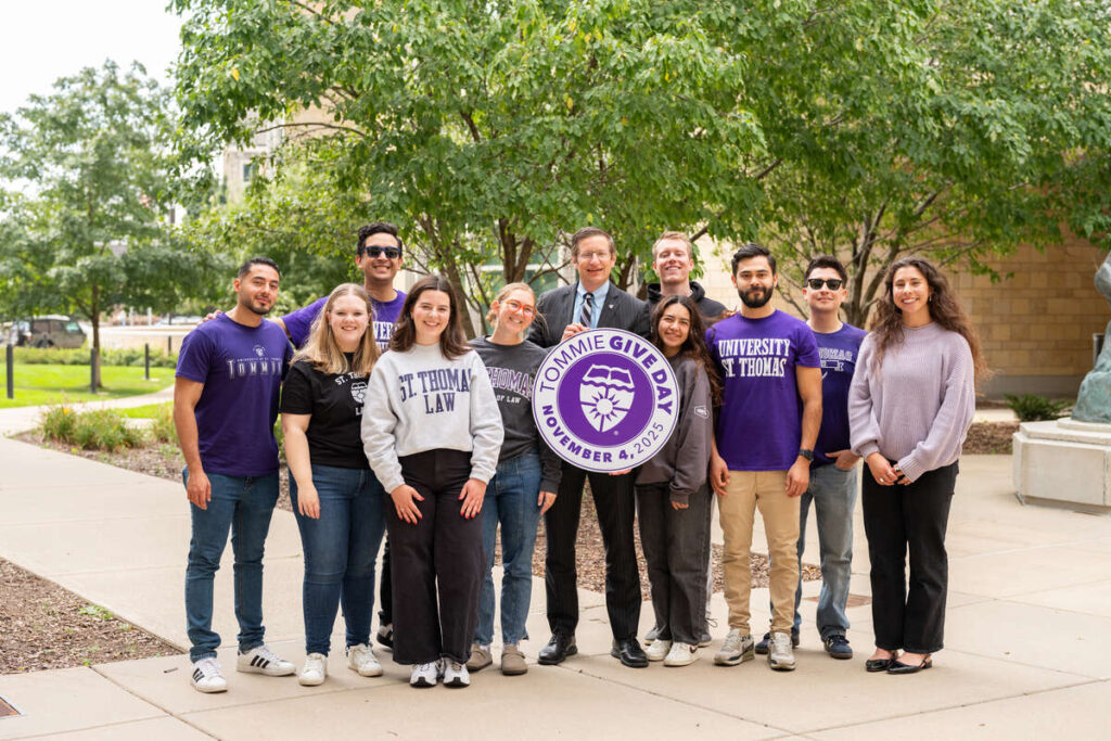 Group of students smiling