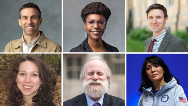 Top row, from left to right: Andy Babula, Chelda Smith Kondo, and Tyler Schipper. Bottom row, from left to right: Shannon Scott, Gregory Sisk, and Oyuna Uranchimeg.