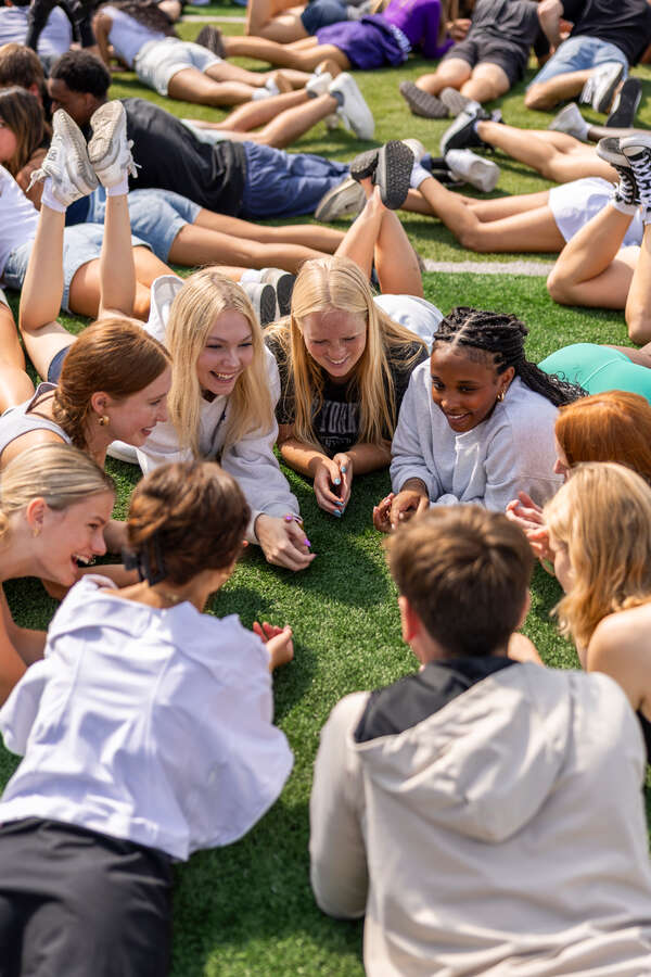 Students participate in activities at the Great Tommie Get Together during Welcome Week on Aug. 29, 2025 in St. Paul.
