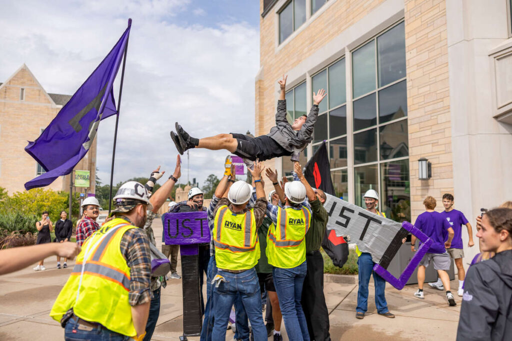 Caruso's Crew at March Through The Arches on September 02, 2025 in St. Paul. Brandon Woller/University of St. Thomas