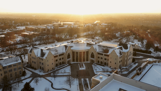 Aerial view of ASC in video