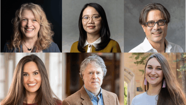 Top row left to right Shanan Custer, Yay Feng, Christopher Wong Michaelson. Bottom row left to right Adura Nuru, Mark Oasler, Jena Zang.