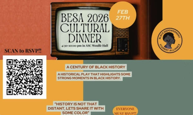 A digital flyer for BESA 2026 Cultural Dinner.