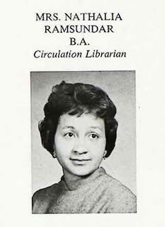 Article on Nathalia Ramsundar from the March 5, 1965, issue of the Aquin newspaper.