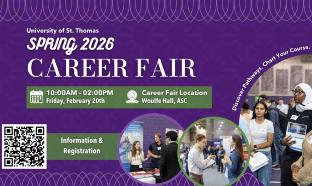 Feb. 20: Connect with Employers at the Spring Career Fair Graphic