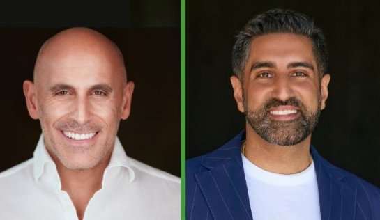 Head shots of Marc Lore and Vik Uppal
