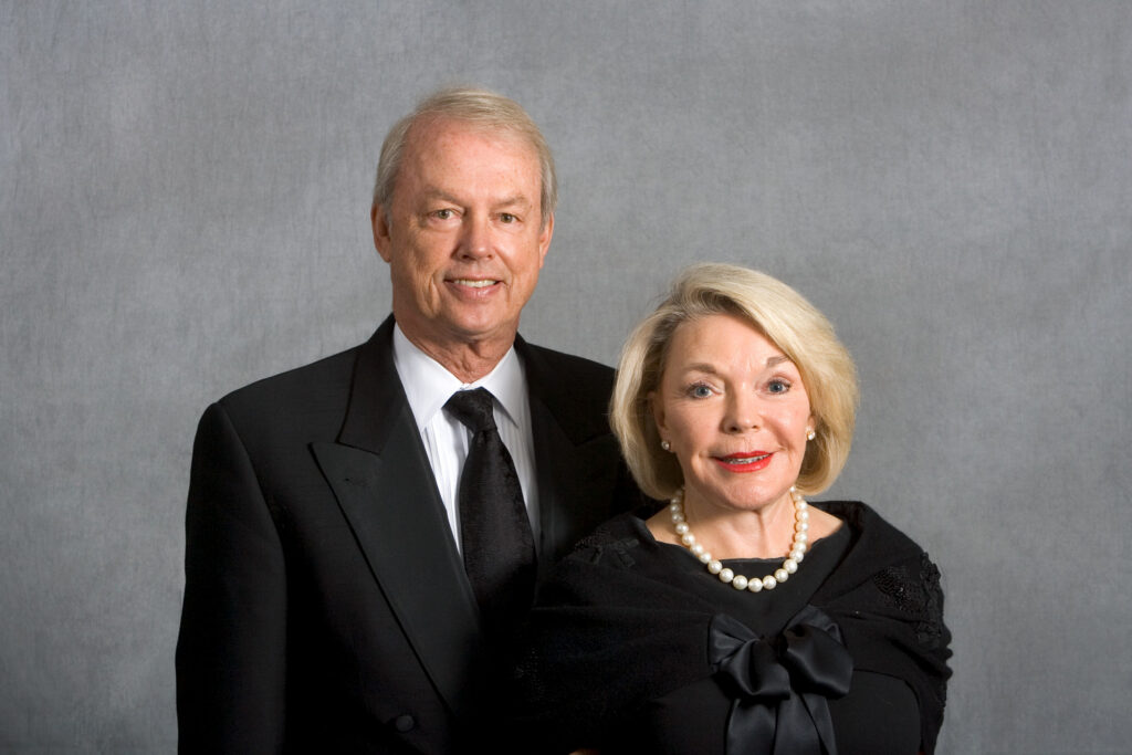 John and Susan Morrison pose for a portrait.