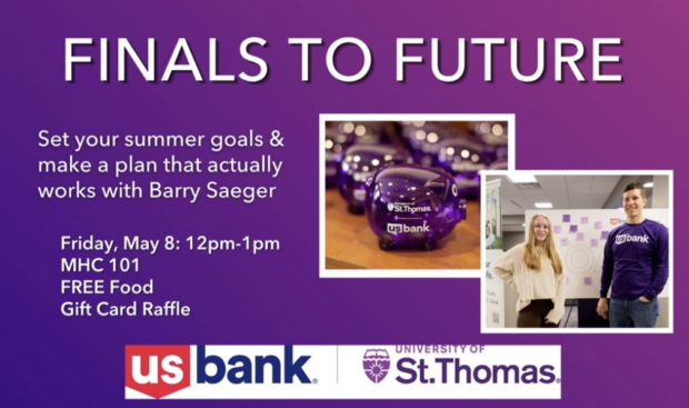 Digital flyer for US Bank Finals to Future Lunch.
