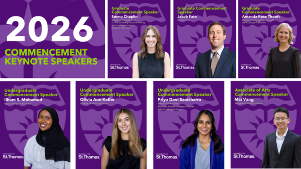 2026 Commencement Speakers graphic