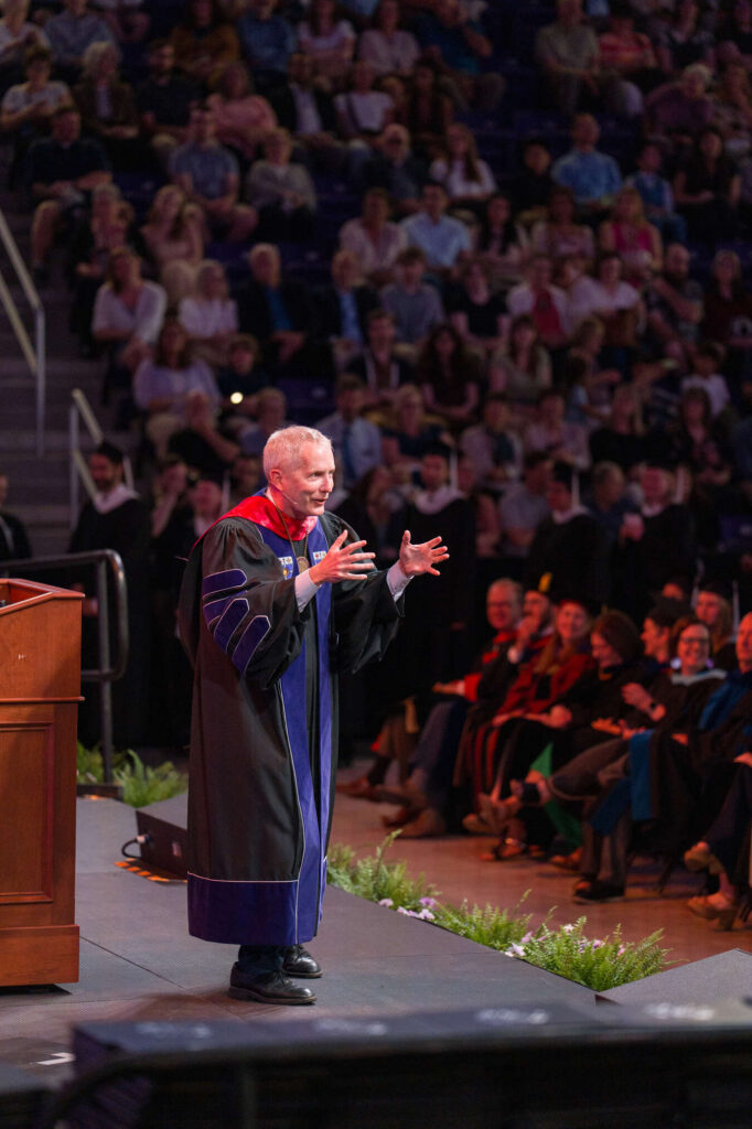 The Graduate Commencement ceremony for the College of Arts & Sciences, The Saint Paul Seminary School of Divinity, School of Engineering, School of Education in the Lee & Penny Anderson Arena in St. Paul on May 23, 2026.

