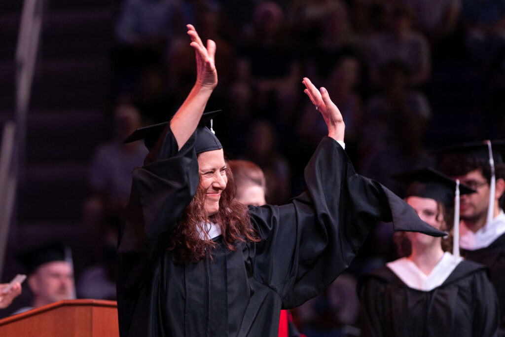 College of Arts & Sciences, School of Divinity, School of Engineering, School of Education Graduate Commencement Ceremony in the Lee & Penny Anderson Arena in St. Paul on May 24, 2026.