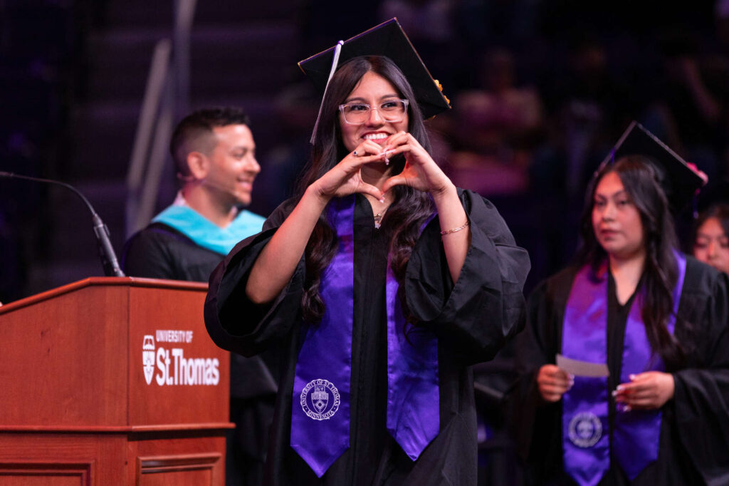 The Dougherty Family College Commencement Ceremony. Liam James Doyle/University of St. Thomas