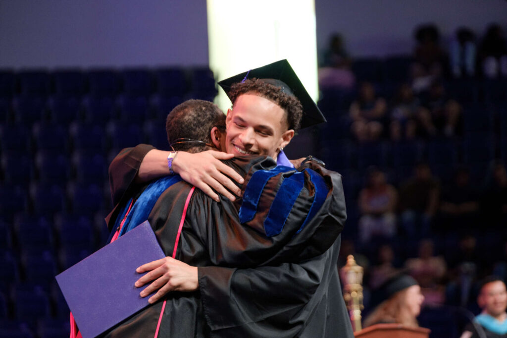 DFC Dean Buffy SmithDougherty Family College Commencement Ceremony Ceremony in the Lee & Penny Anderson Arena in St. Paul on May 24, 2026.