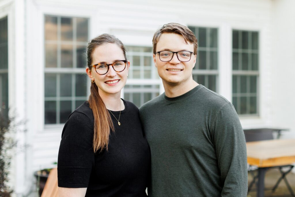 Leah Koch ‘15, JD/MA ‘18 and her husband, Matt ‘15,