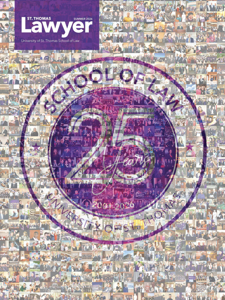 Mosaic cover for the St. Thomas Lawyer Magazine (Summer 2026)