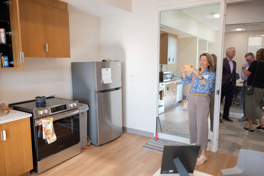 Replica senior living apartment.