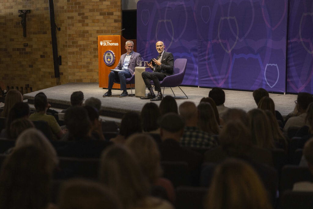 Arthur Brooks and President Vischer