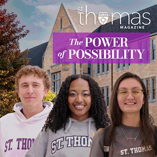 St Thomas Magazine Fall 2026 animated gif covers